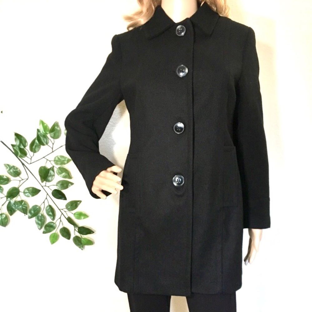 St. John’s Bay Black Long Pea Coat